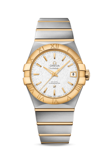 Omega Constellation Co-Axial 38 Stainless Steel / Yellow Gold / Silver Slik